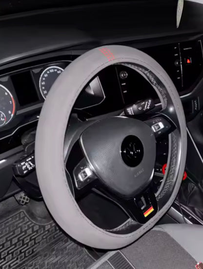 Couvre Volant Alcantara Rouge