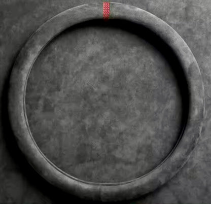 Couvre Volant Alcantara Rouge